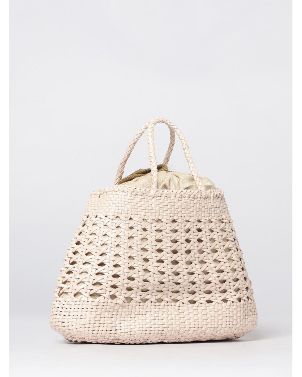 Dragon Diffusion Natural Santa Cano Woven Leather Bag
