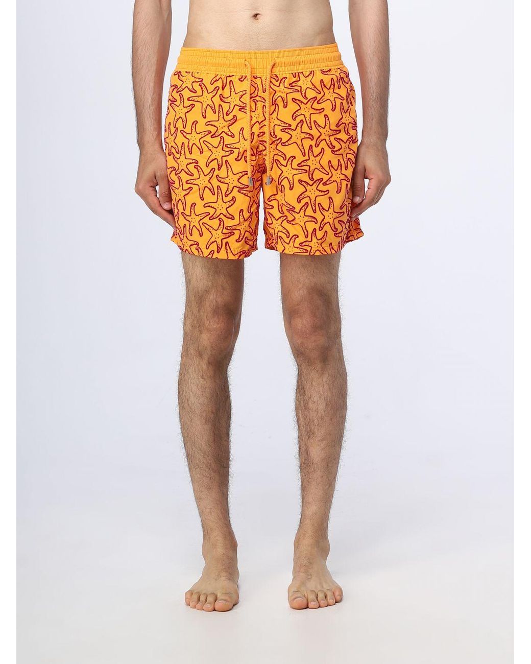 Vilebrequin Swimsuit in Orange for Men | Lyst