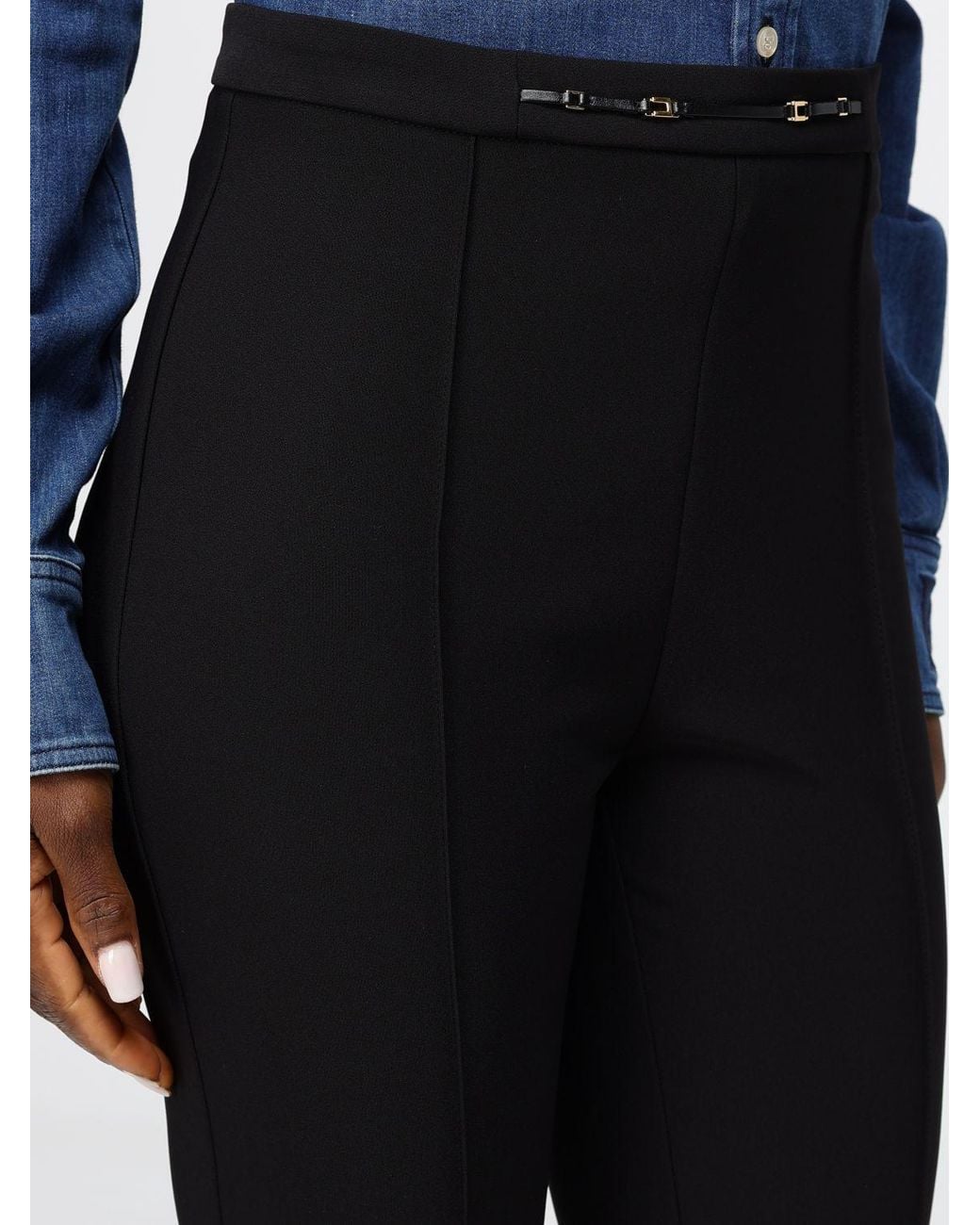 Elisabetta Franchi Blue Pants