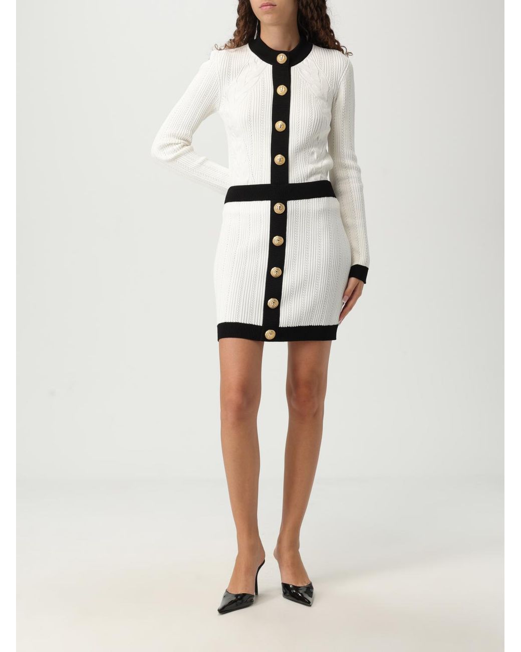 Balmain White Skirt
