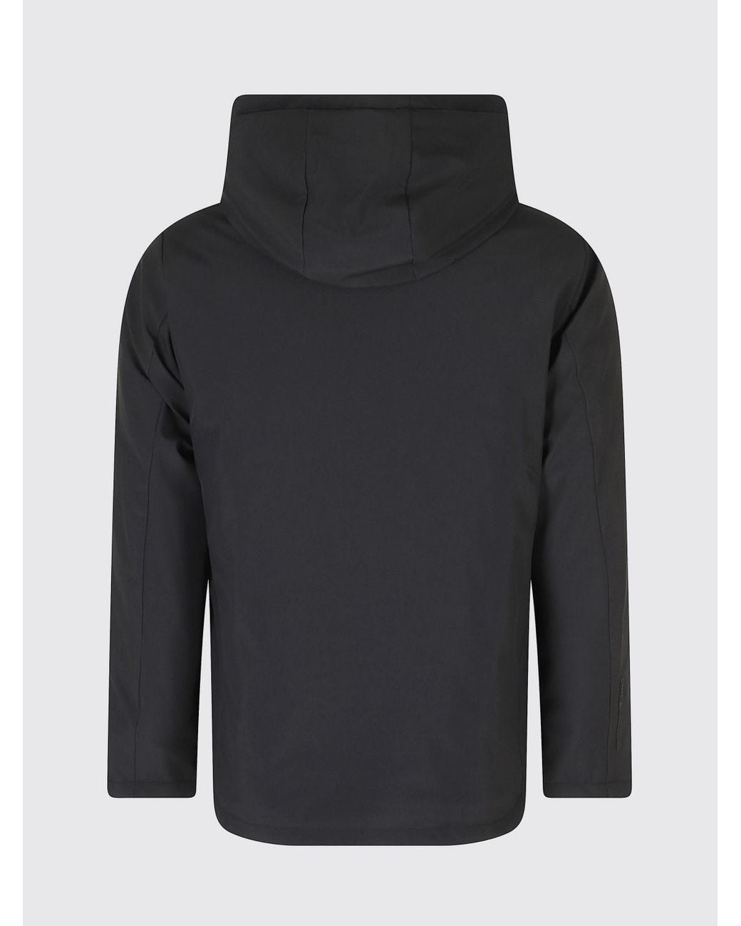 People Of Shibuya Black Padded Hooded Windbreaker Jacket With Zip Pockets for men