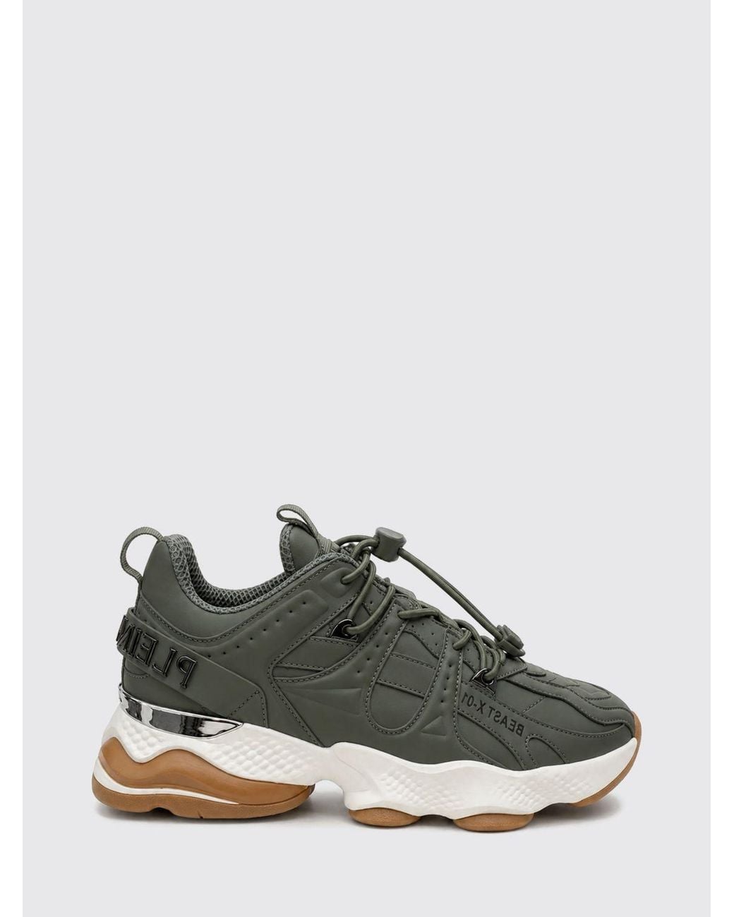 Philipp Plein Green Runner Beast X-01 Low-Top Trainers With Drawstring Closure for men