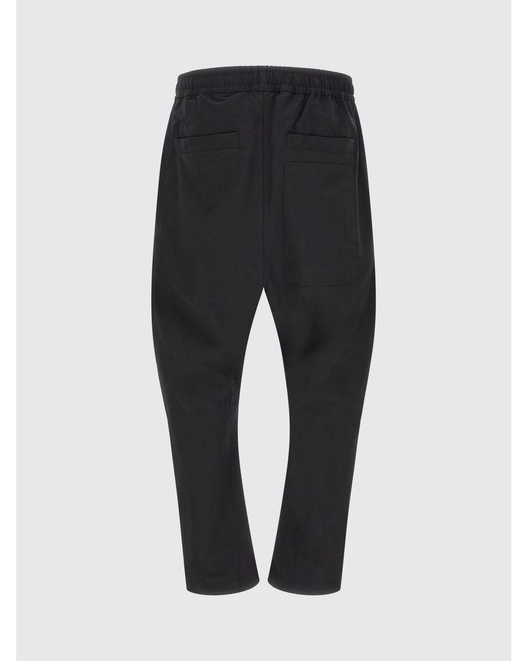 Thom Krom Black Stretch Technical Fabric Jogging Trousers With Drawstring for men