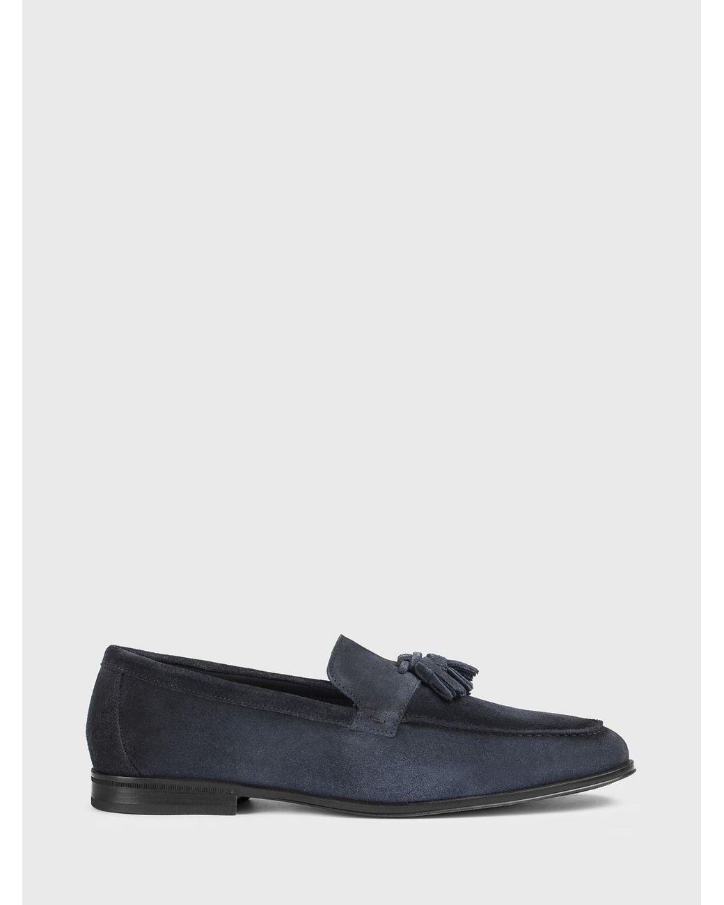Doucal's White Suede Loafers With Tassels for men