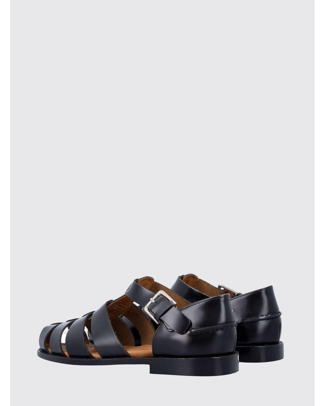 Sebago White Gurkha Tale Smooth Leather Sandals With Low Heel And Strap
