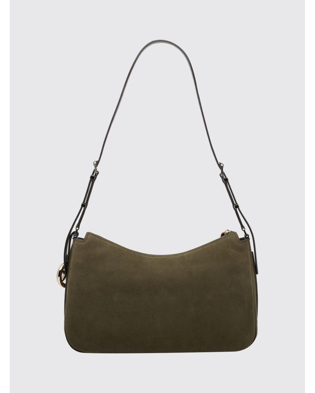 Michael Kors Gray Medium Nolita Nubuck Shoulder Bag With Adjustable Handle