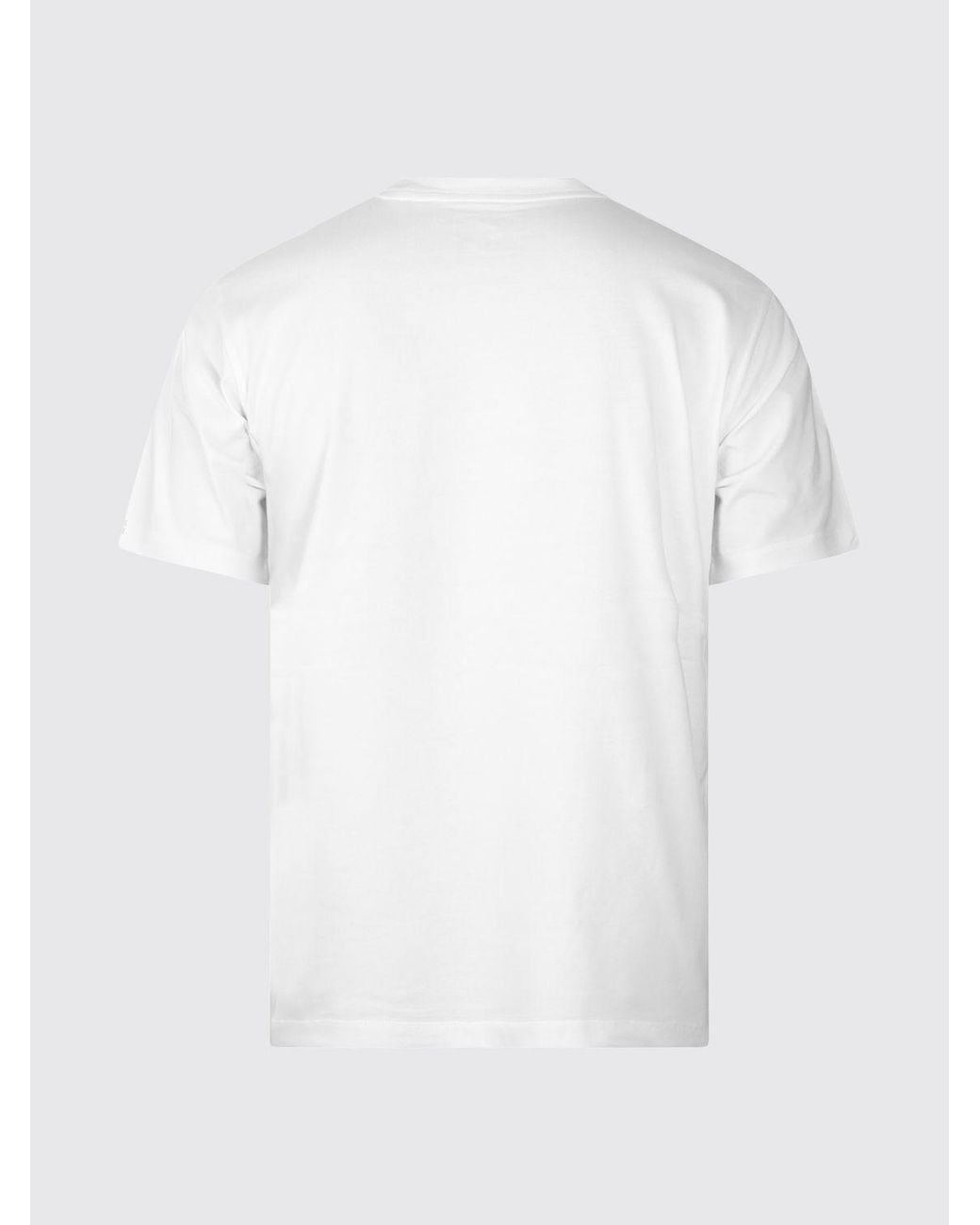 Y-3 White Short-Sleeved Cotton T-Shirt With Logo Print for men