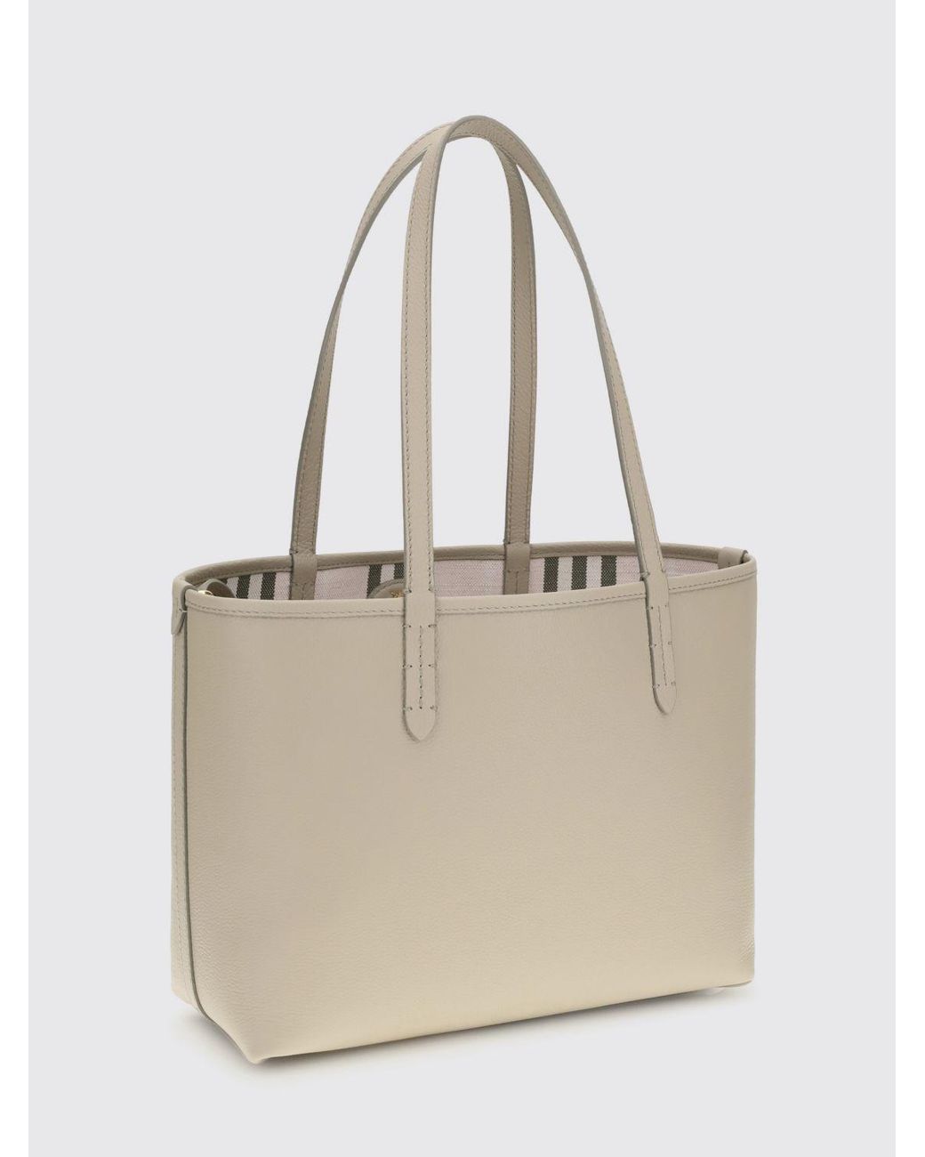 Burberry Natural Reversible Bloomsbury Leather Bag