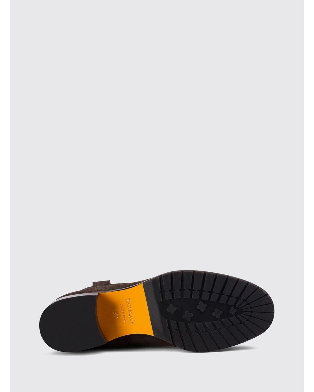 Doucal's Black Suede Texan Boots With Round Toe And Low Heel