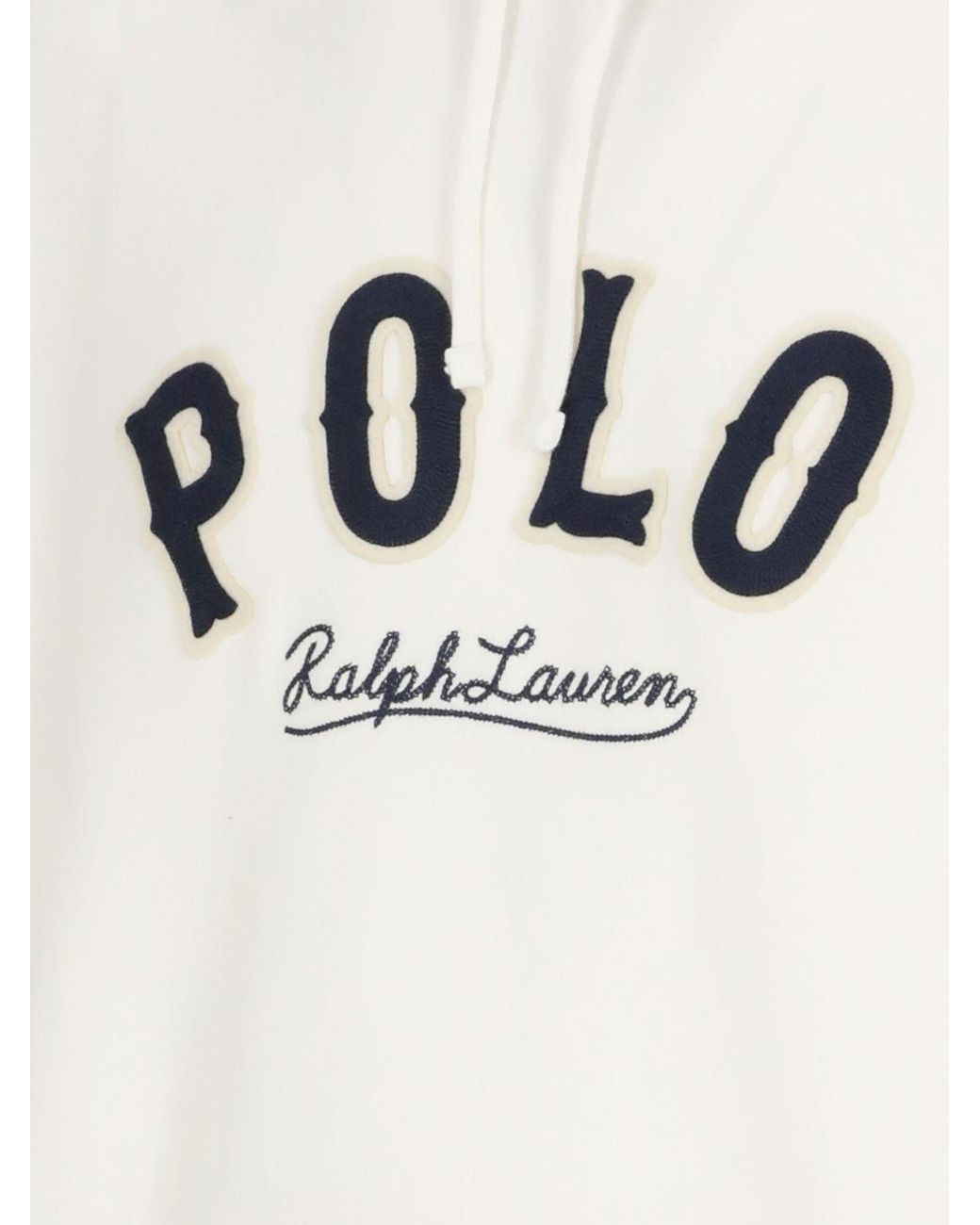 Polo Ralph Lauren Blue Cotton-Blend Hoodie With Kangaroo Pocket for men