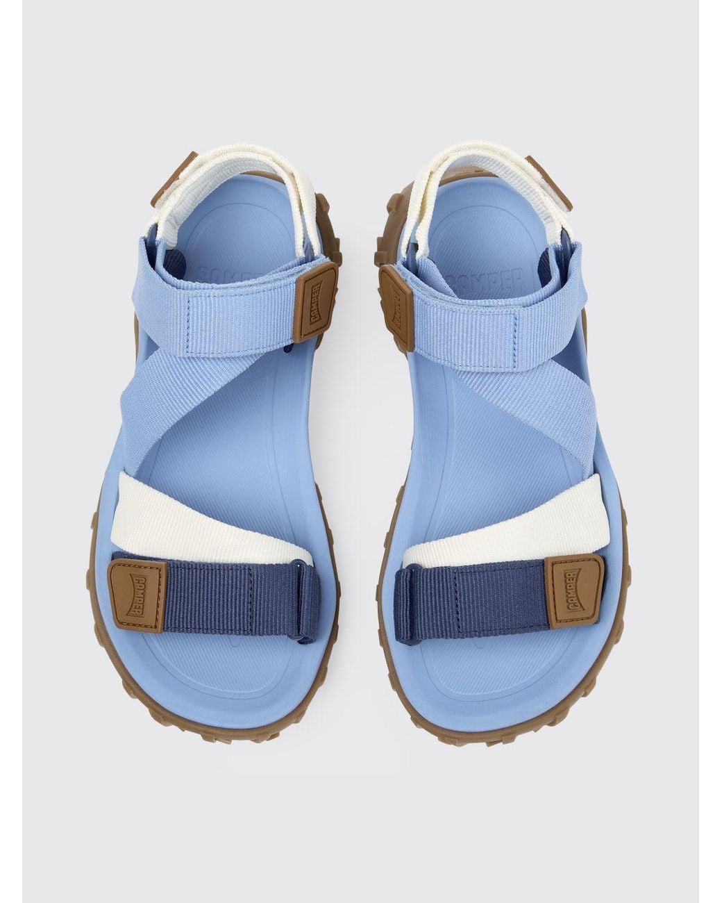 Camper Blue Drift Trail Recycled Pet Sandals