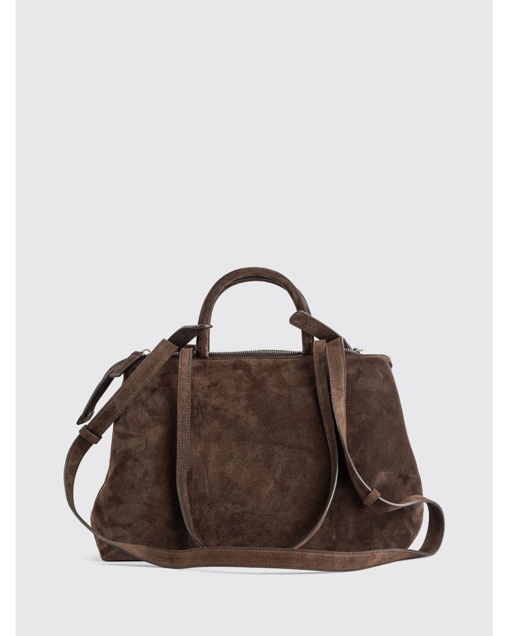 Marsèll Brown 4 Dritta Suede Handbag With Four Handles