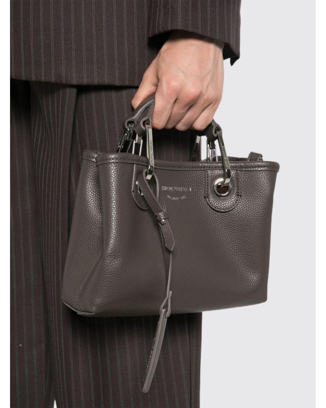 Emporio Armani Gray Mini Tote