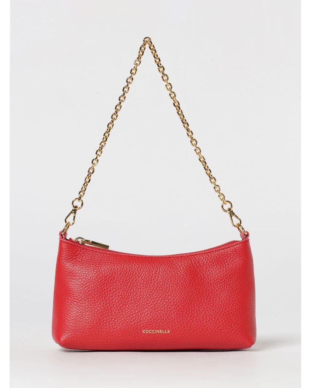 Coccinelle Aura Hammered Leather Bag