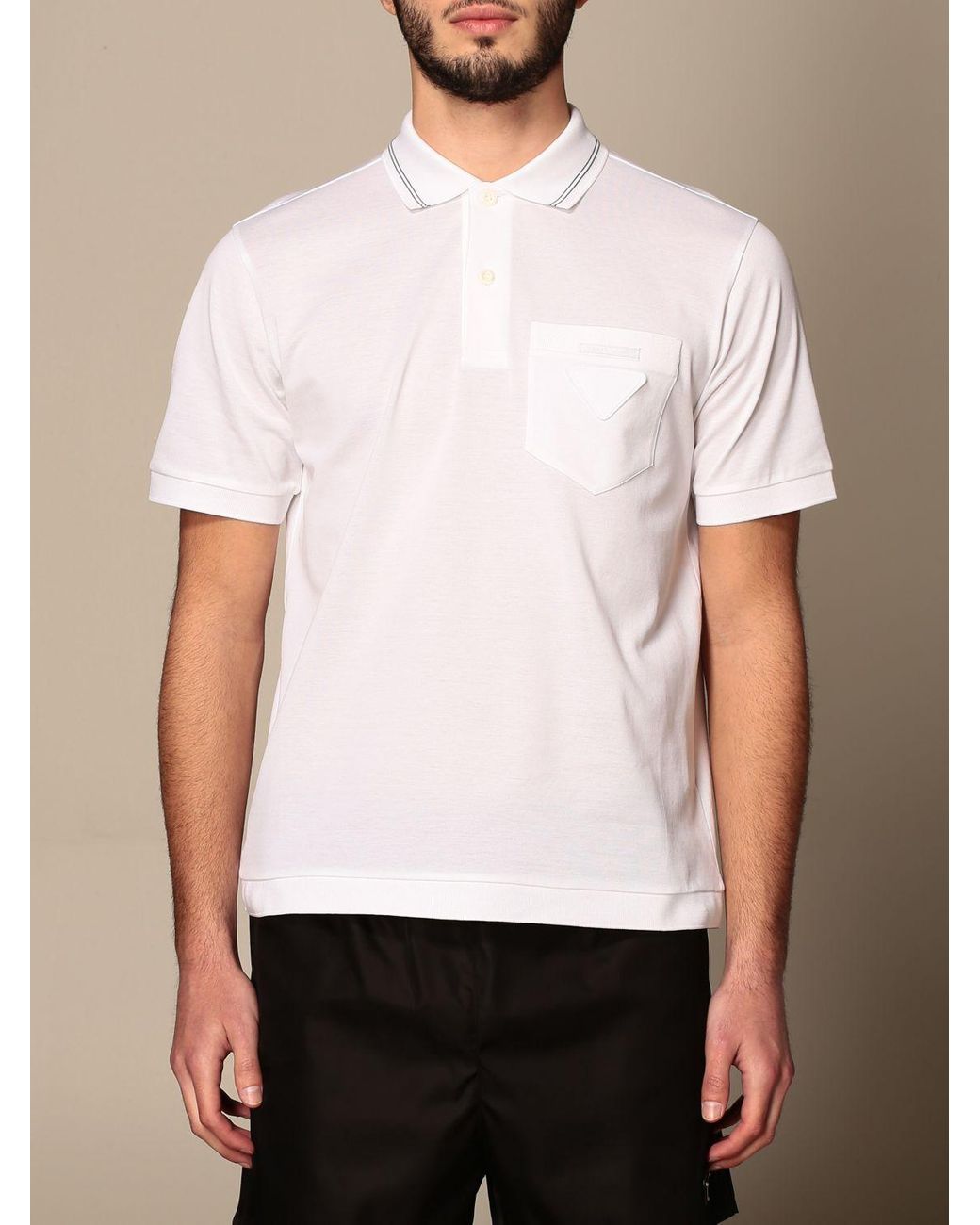 white prada polo