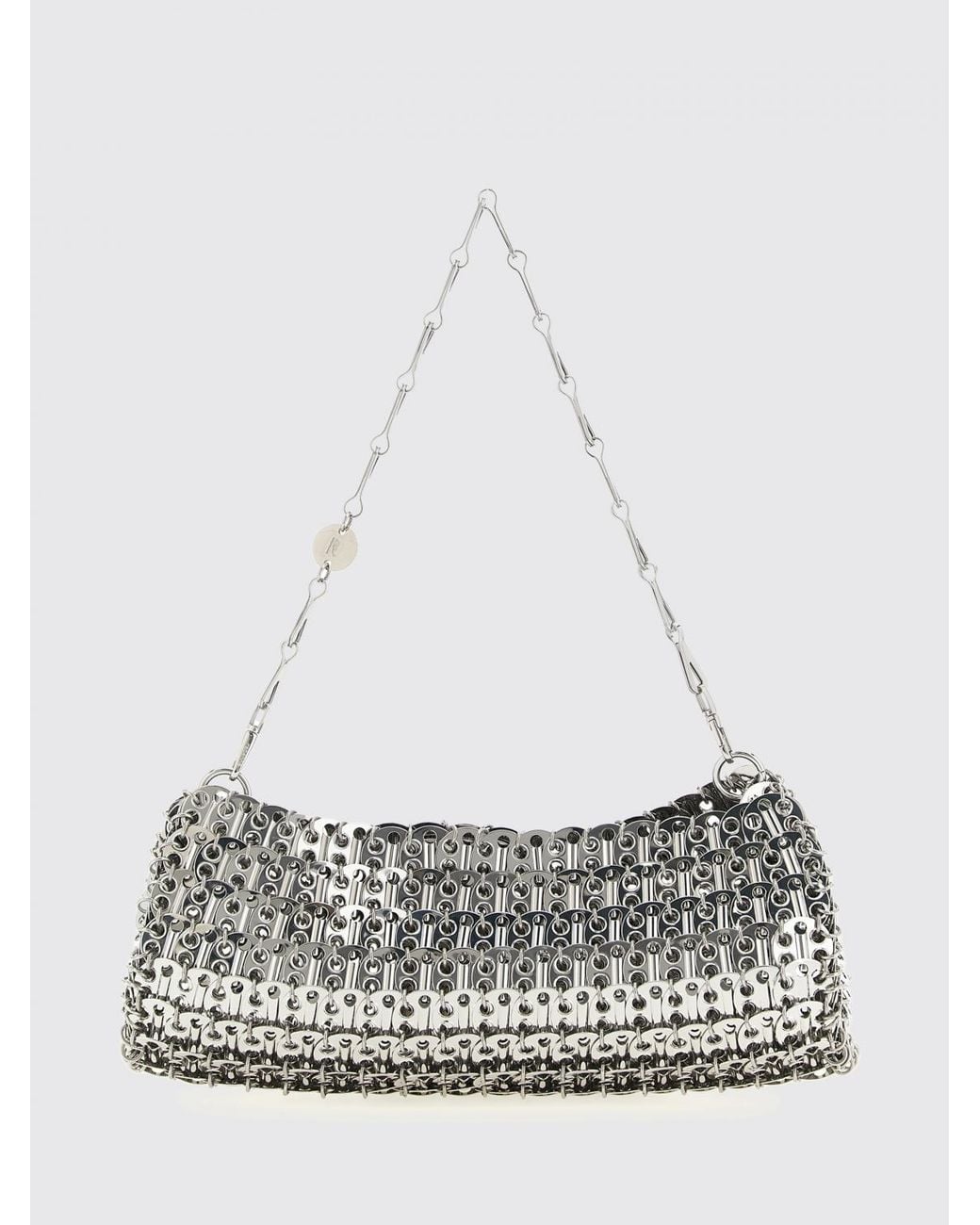 Rabanne White 1969 Brass Mesh Bag
