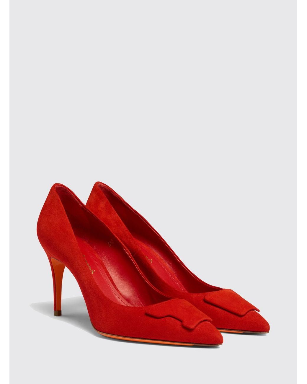 Santoni Red Court Shoes