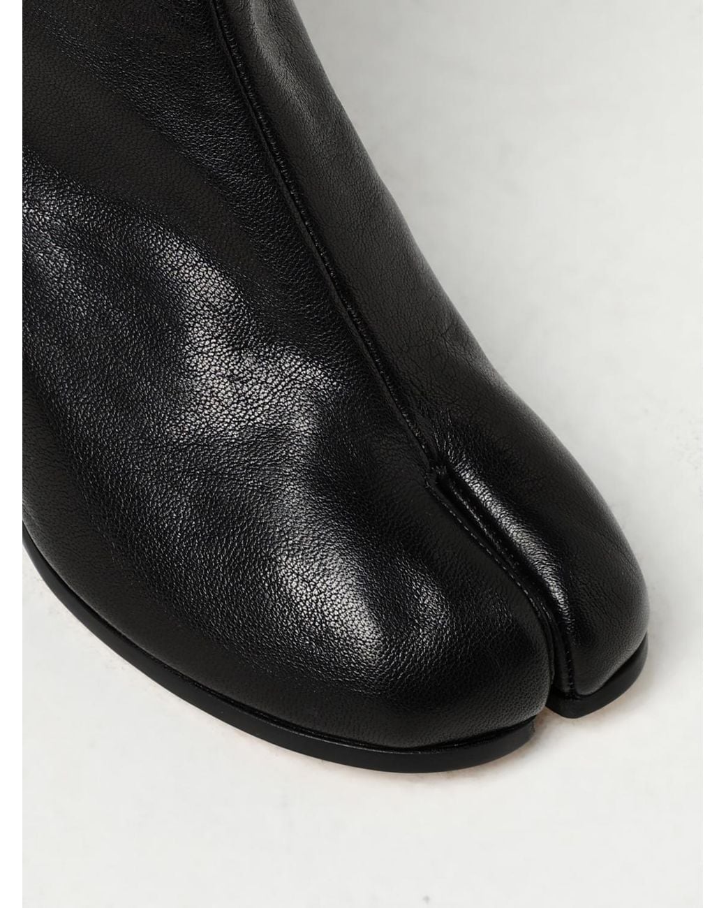 Maison Margiela Black Flat Ankle Boots