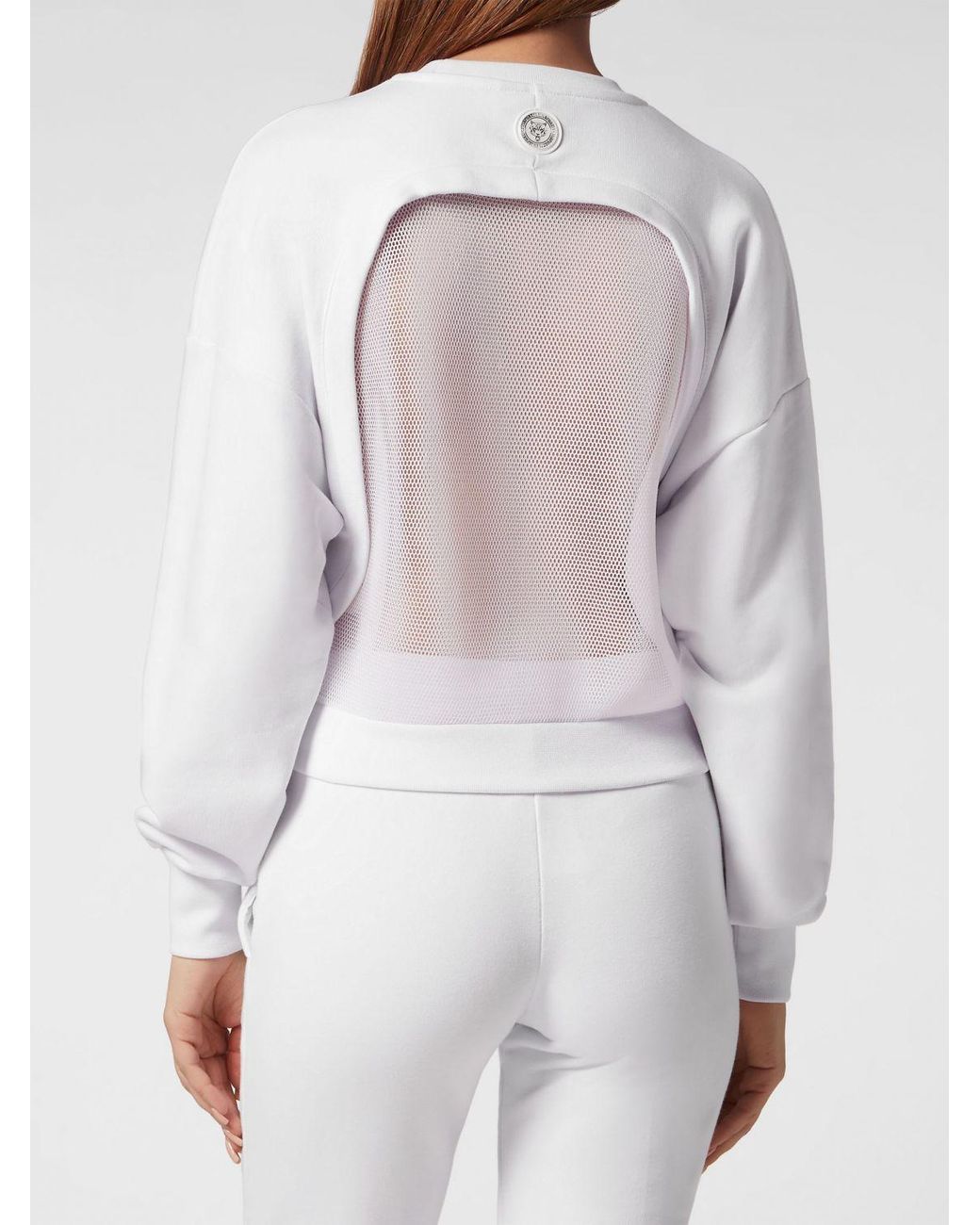 Philipp Plein Gray Crewneck Jumper