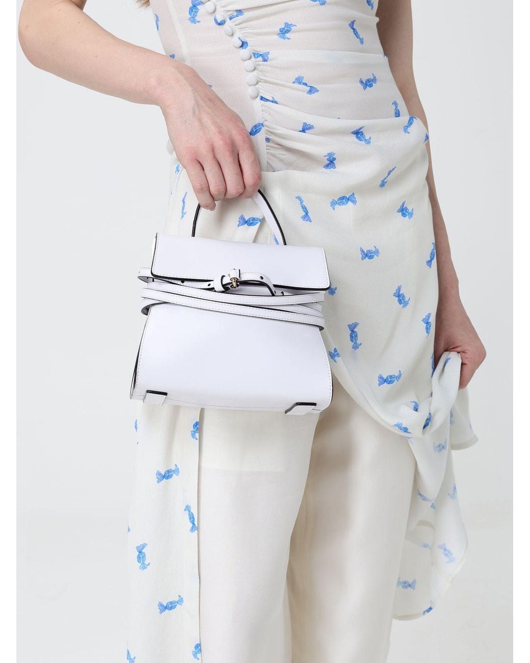 Moschino Couture White Tie Me Leather Bag