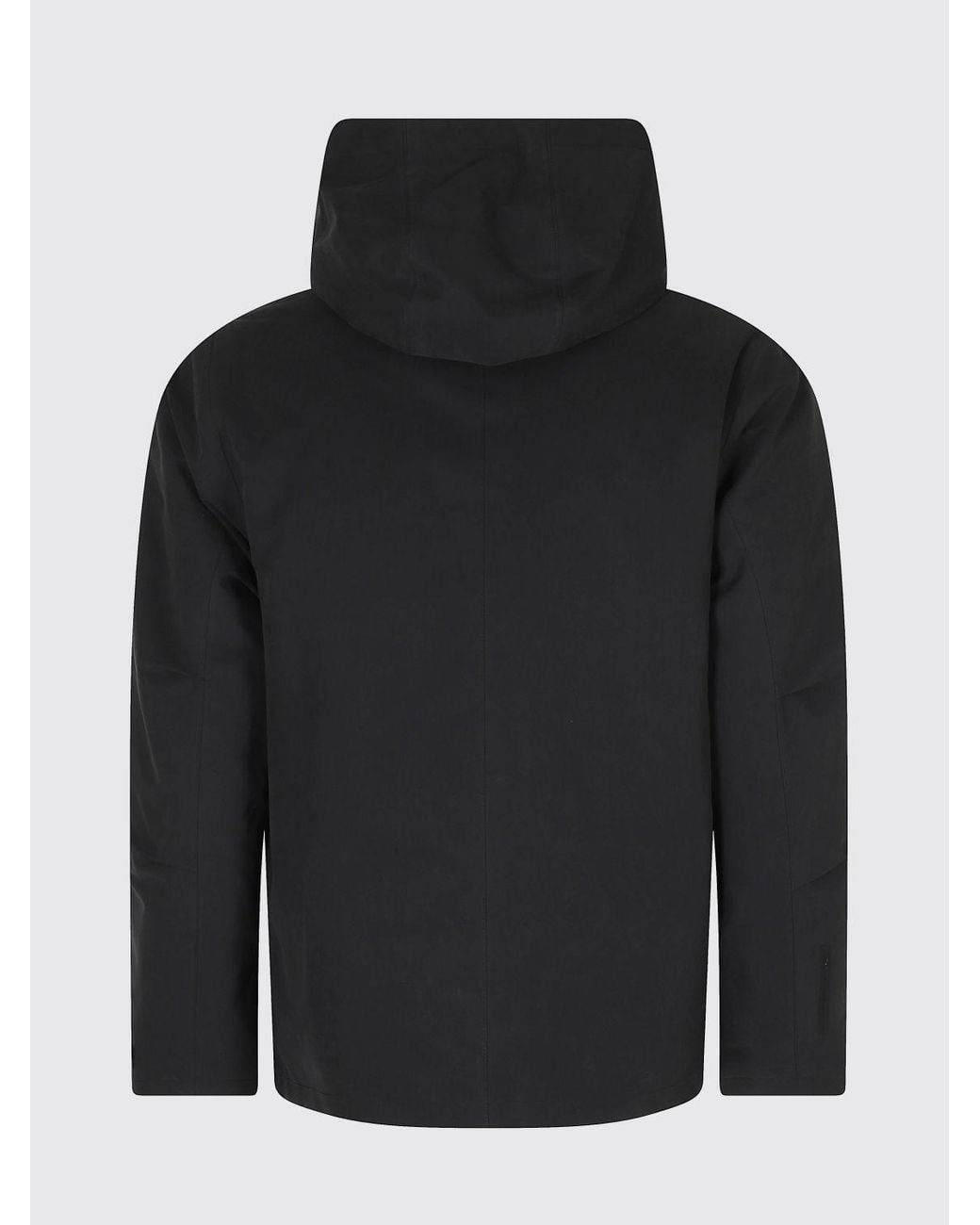 People Of Shibuya Black Short Utility Parka With Hood And Thermal Resistance for men