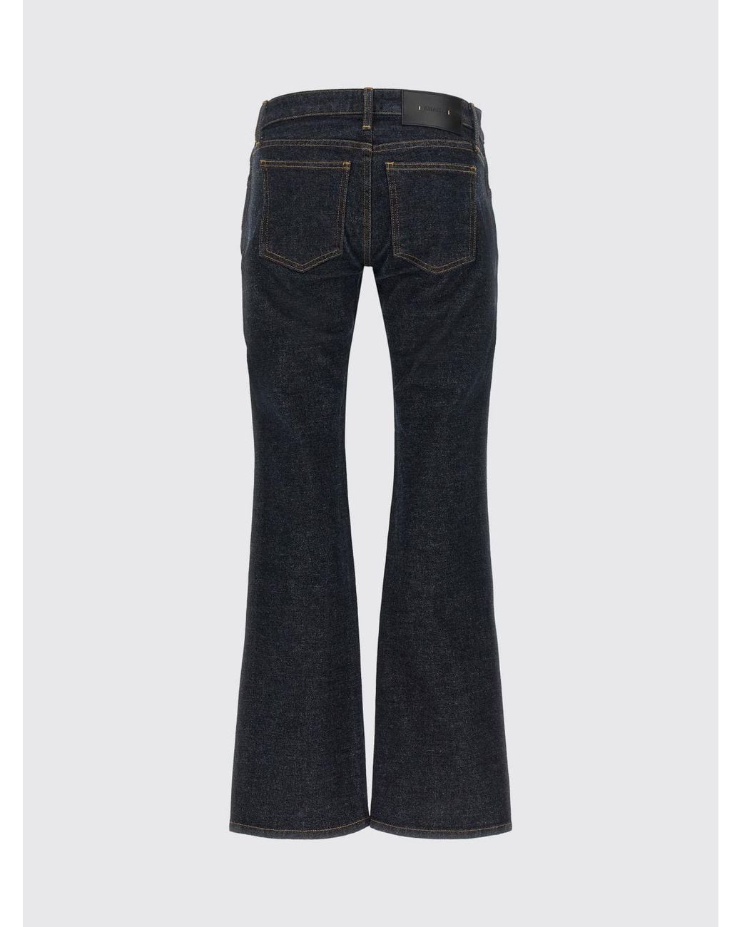 Khaite Blue Mid-Rise Cropped Flare Jeans