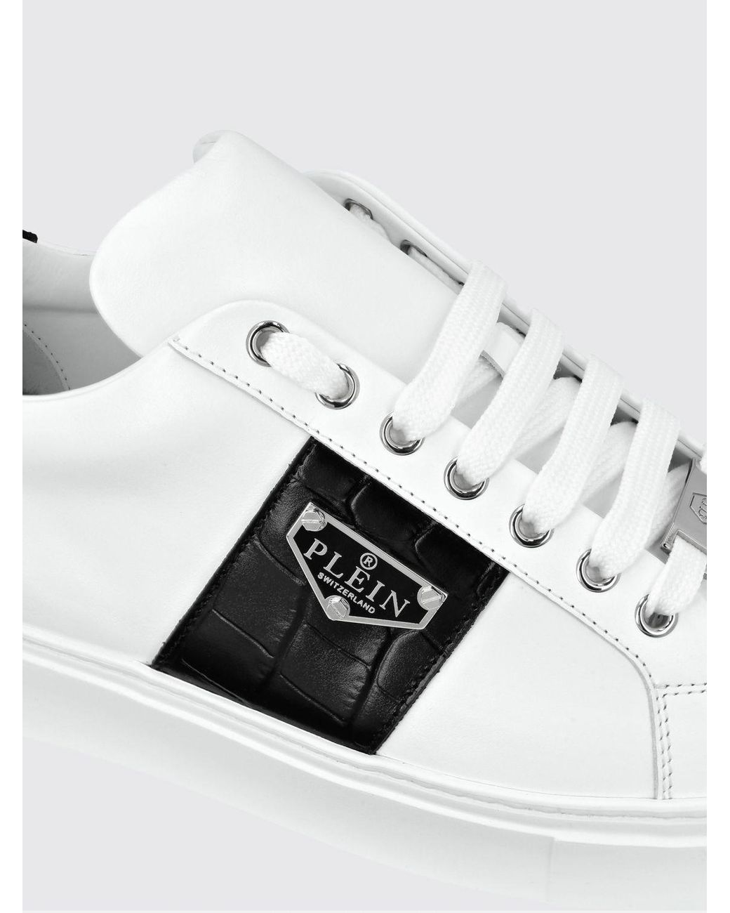 Philipp Plein White Low-Top Sneakers for men