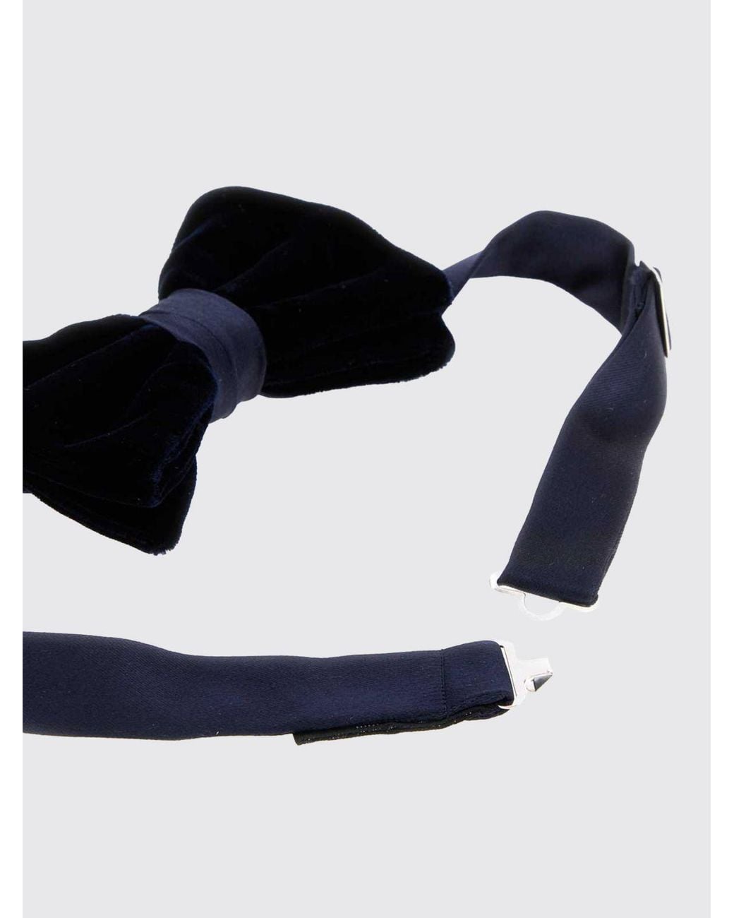 Giorgio Armani Black Elegant Velvet Ceremony Bow Tie for men