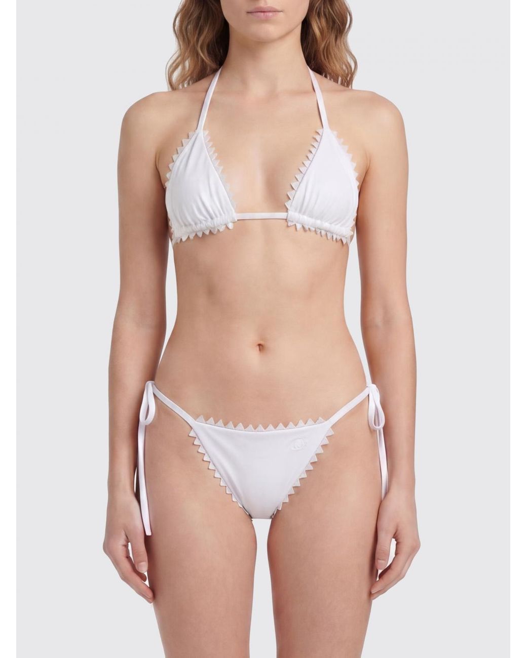 Jacquemus White Stretch Polyamide Bikini Top