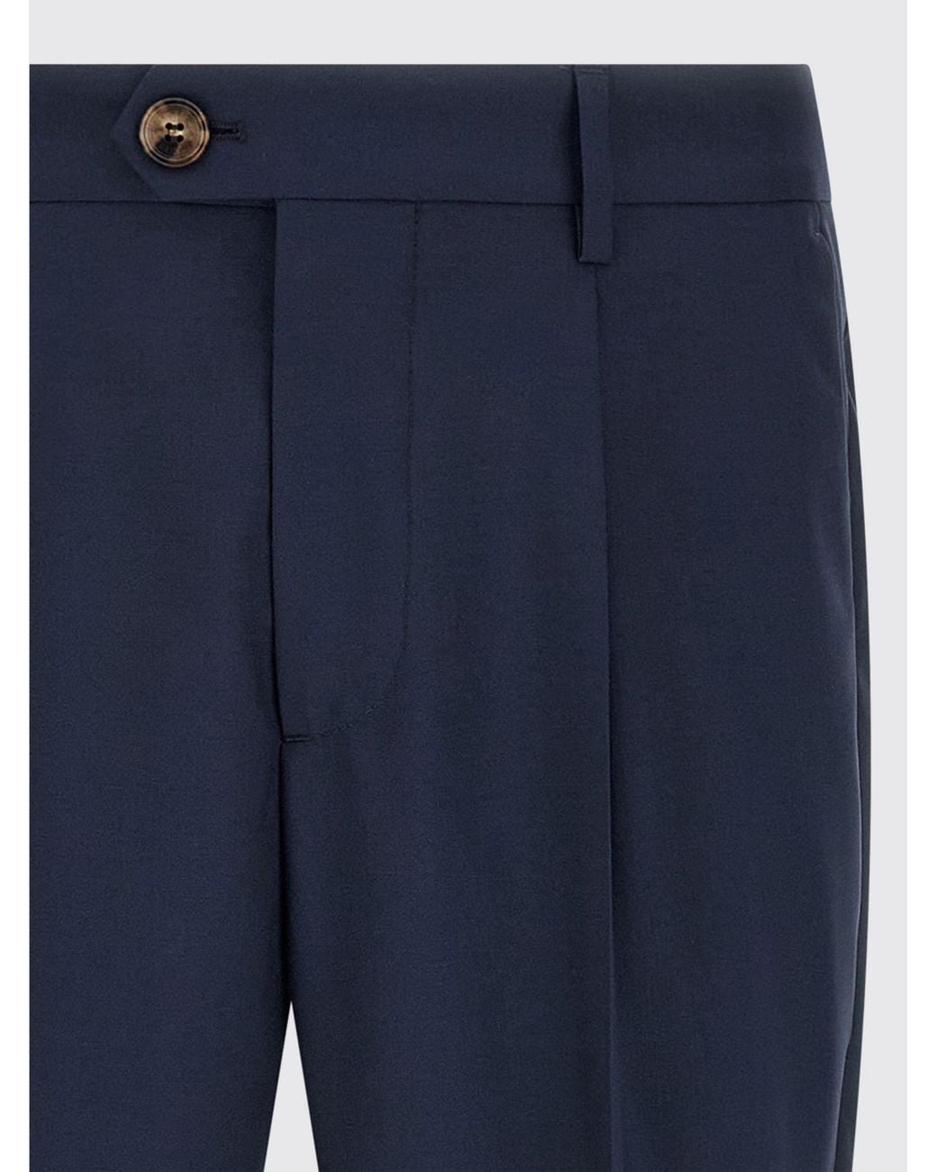 Brunello Cucinelli Blue Pants for men