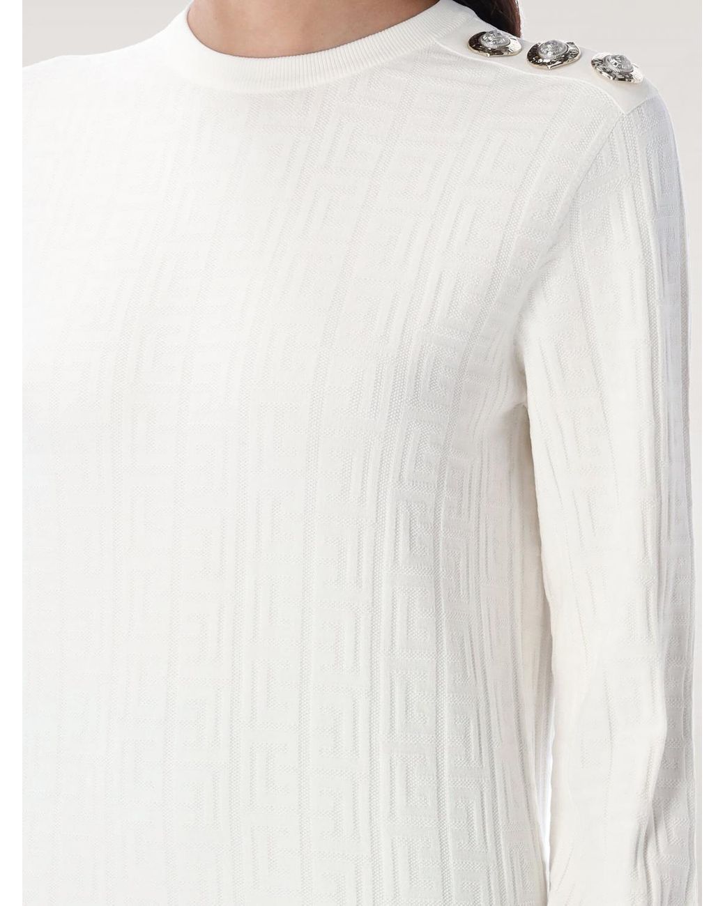 Jersey Mujer Balmain de color White
