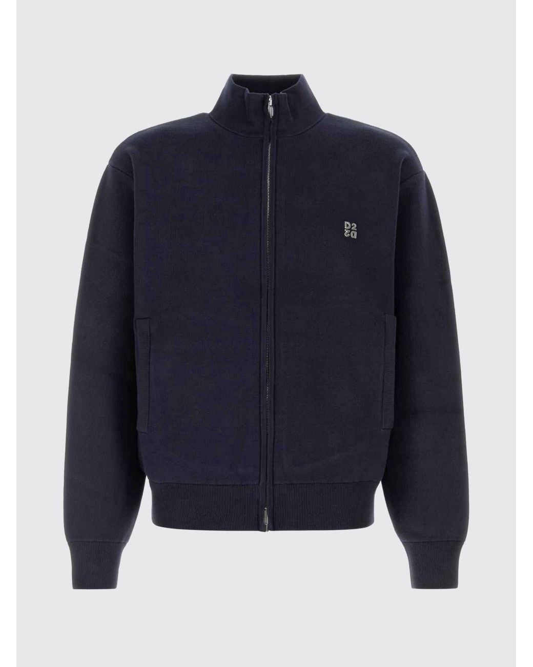 Sweat À Capuche Zippé En Mélange De Viscose À La Coupe Décontractée DSquared² pour homme en coloris Blue