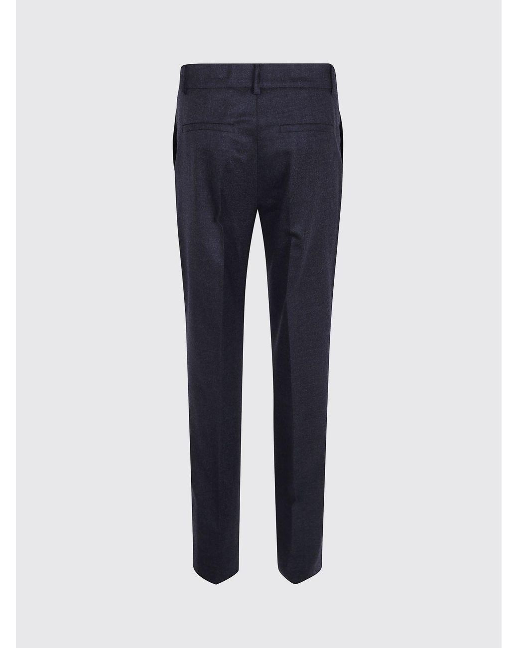 P.A.R.O.S.H. Blue Mid-Rise Skinny Stretch Virgin Wool Trousers P.A.R.O.S.H