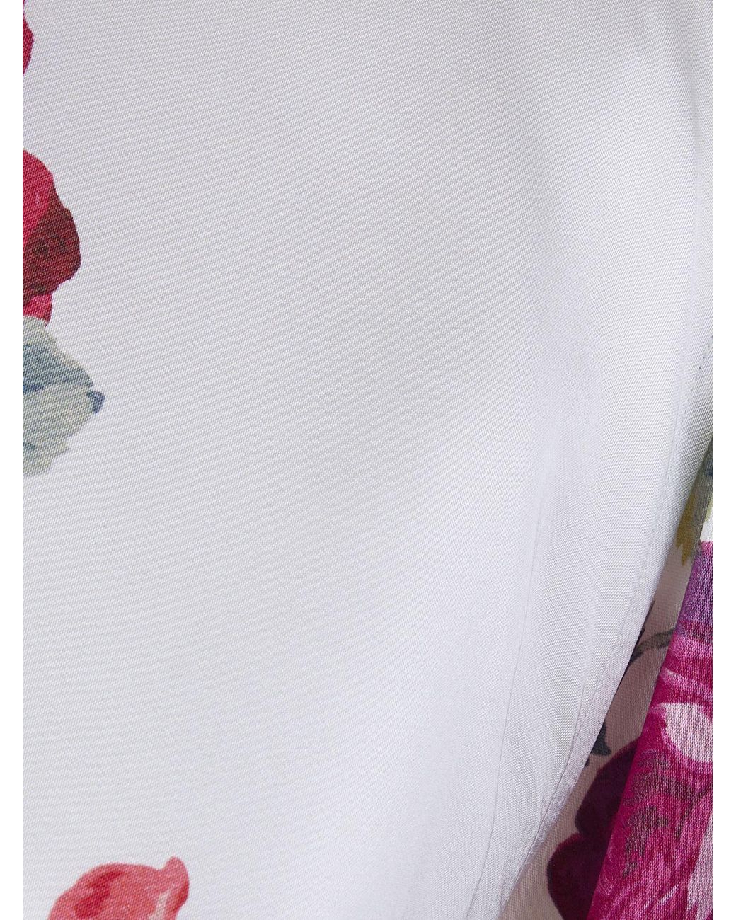 N°21 White Satin Top With Floral Print