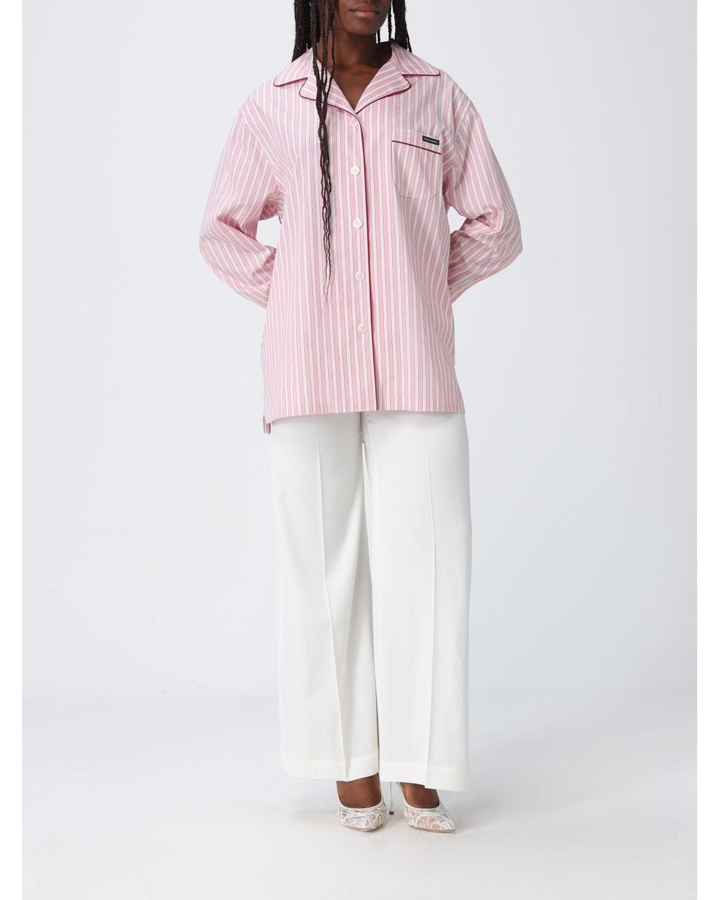 Dolce & Gabbana Pink Dolce &Amp Gabbana Cotton Shirt