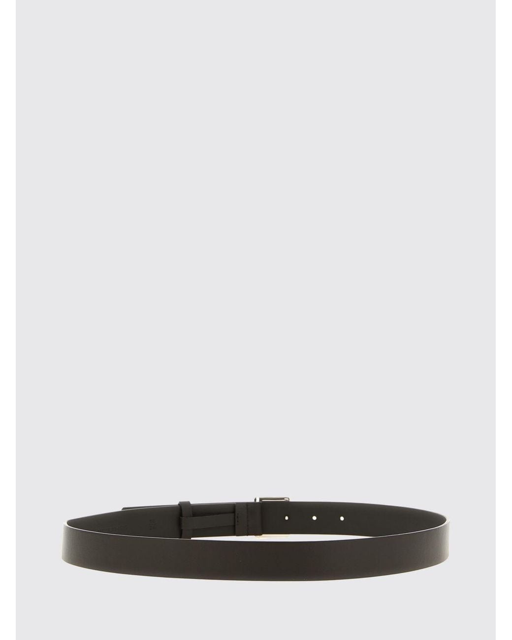 Fendi White And Leather Belt With Ff Monogram Metal Buckle for men