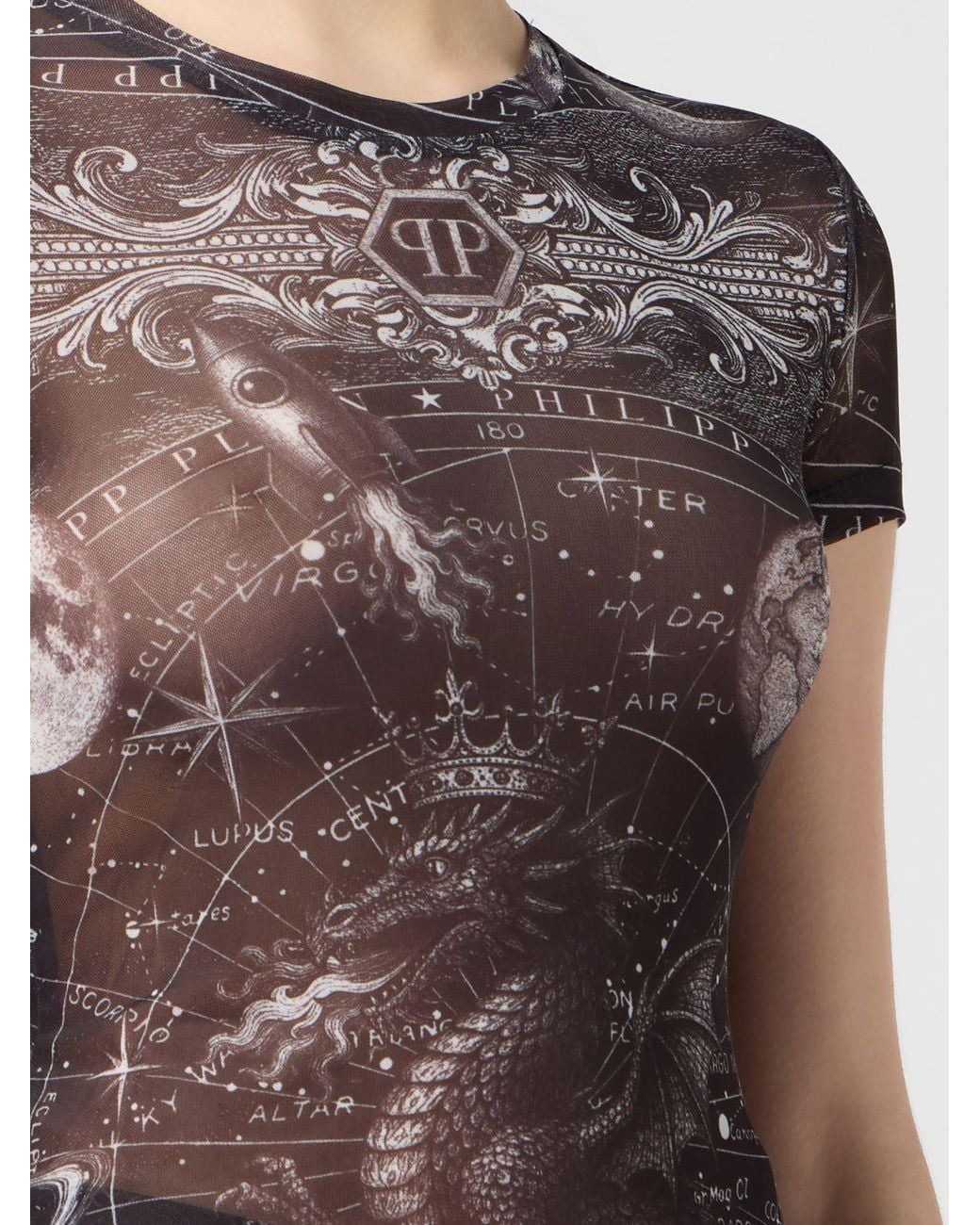 Philipp Plein Black Zodiaco Slim Fit T-Shirt