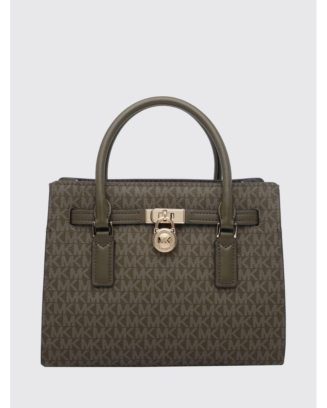 Michael Kors Multicolor Hamilton Moderne Medium Monogram Coated Cotton Handbag