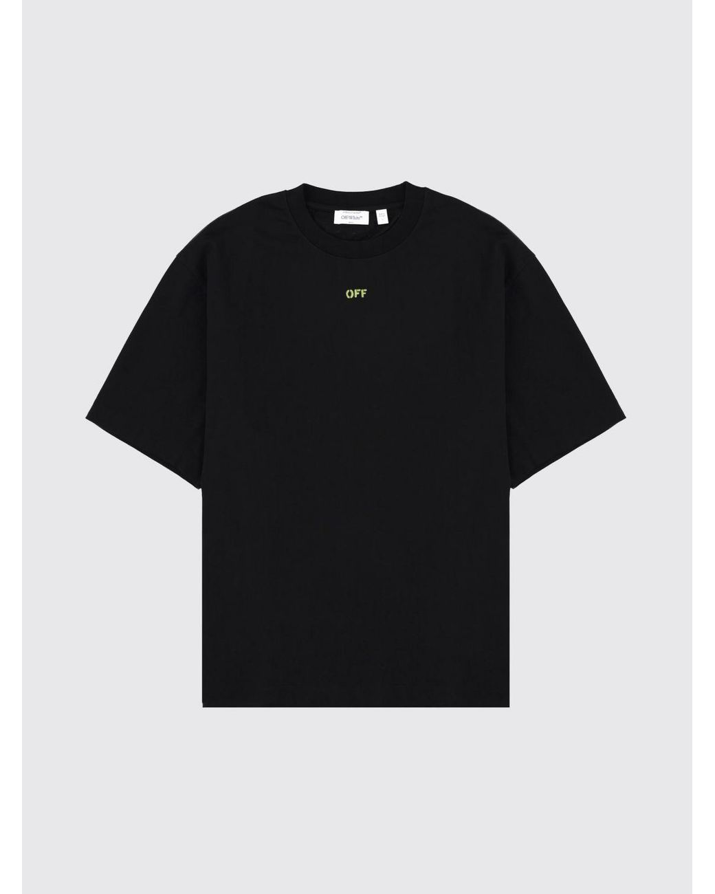 Off-White c/o Virgil Abloh Black Cotton T-Shirt With Mini Logo for men