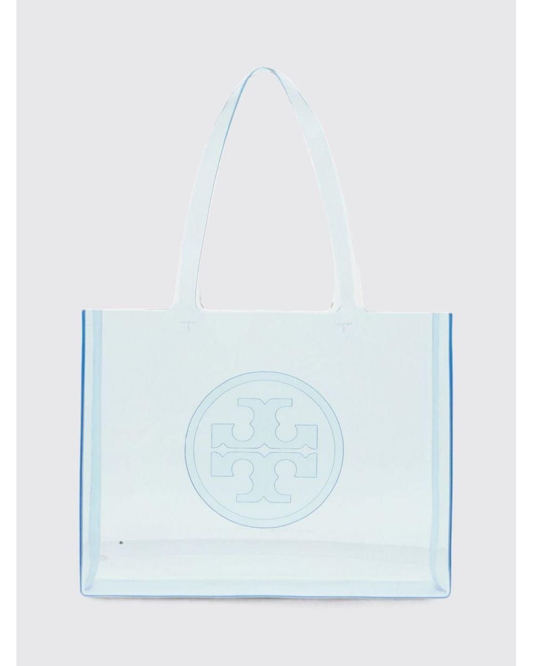 Tory Burch Blue T Monogram Tote Bag