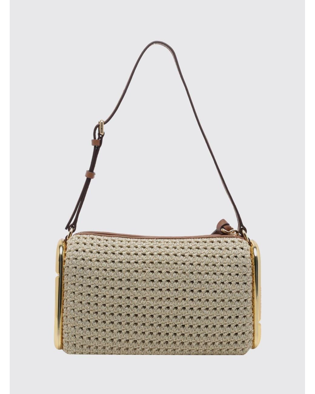 Marc Jacobs Metallic Scene Crochet-Style Lurex Shoulder Bag With Double J Logo