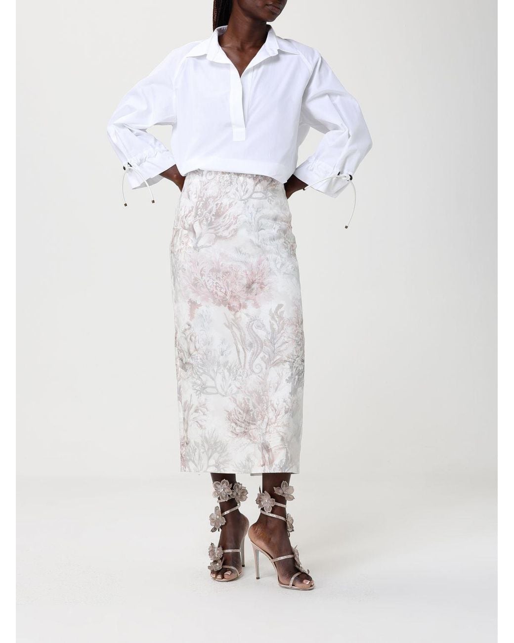 Max Mara White Classic Poplin Shirt