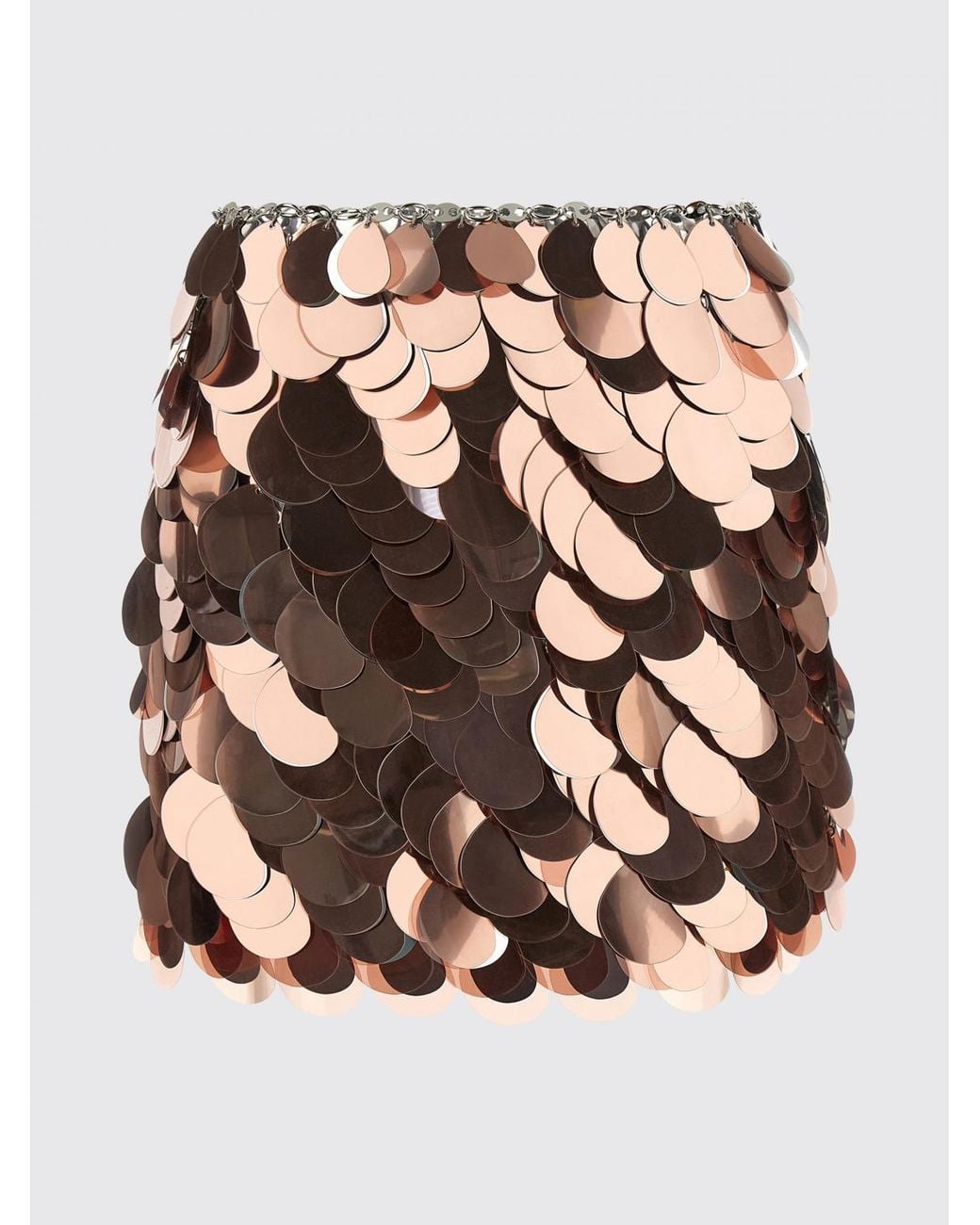 Rabanne Black High-Waisted Sequin-Embellished Pencil Mini Skirt