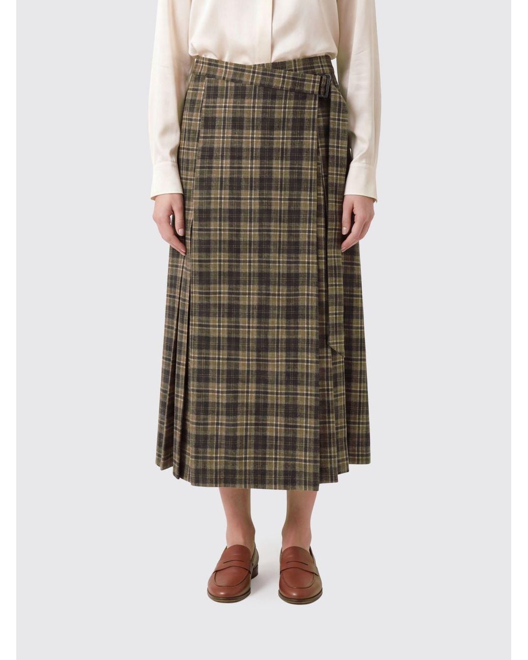 Brunello Cucinelli Green Skirt