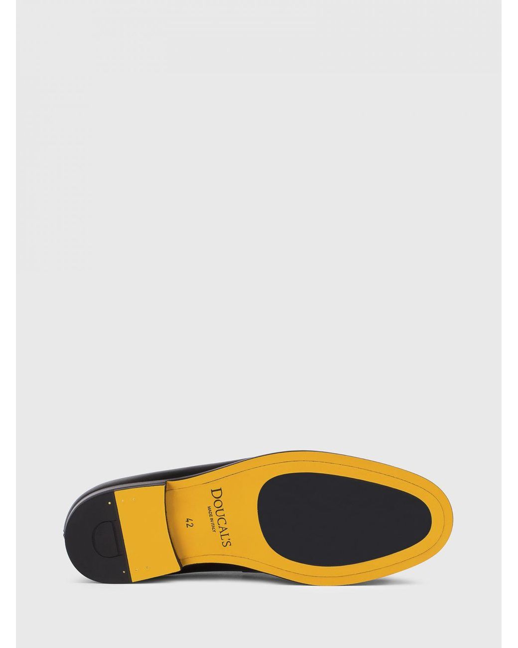 Doucal's White Leather Loafers for men