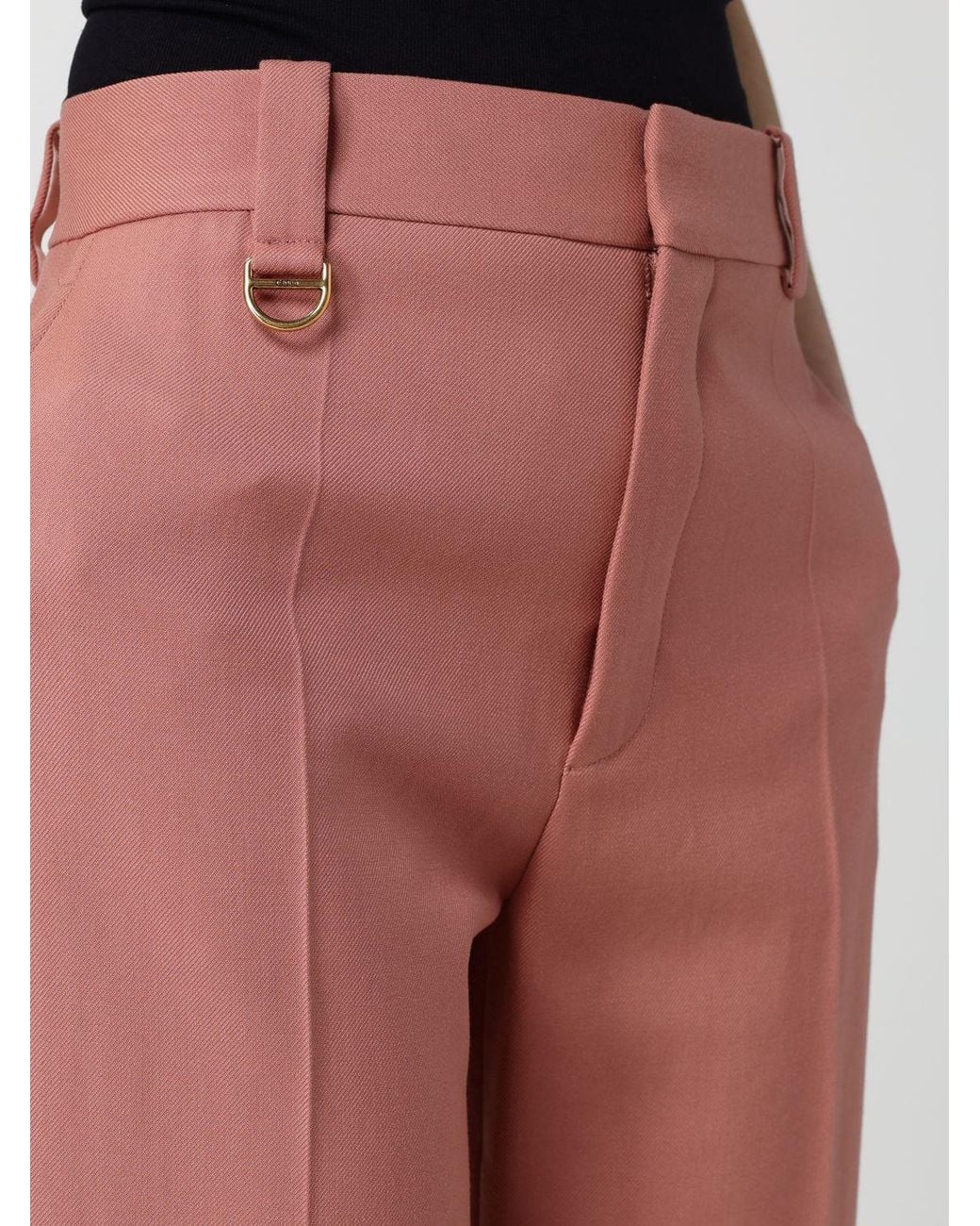 Chloé Pink ChloÉ Cotton Cropped Trousers