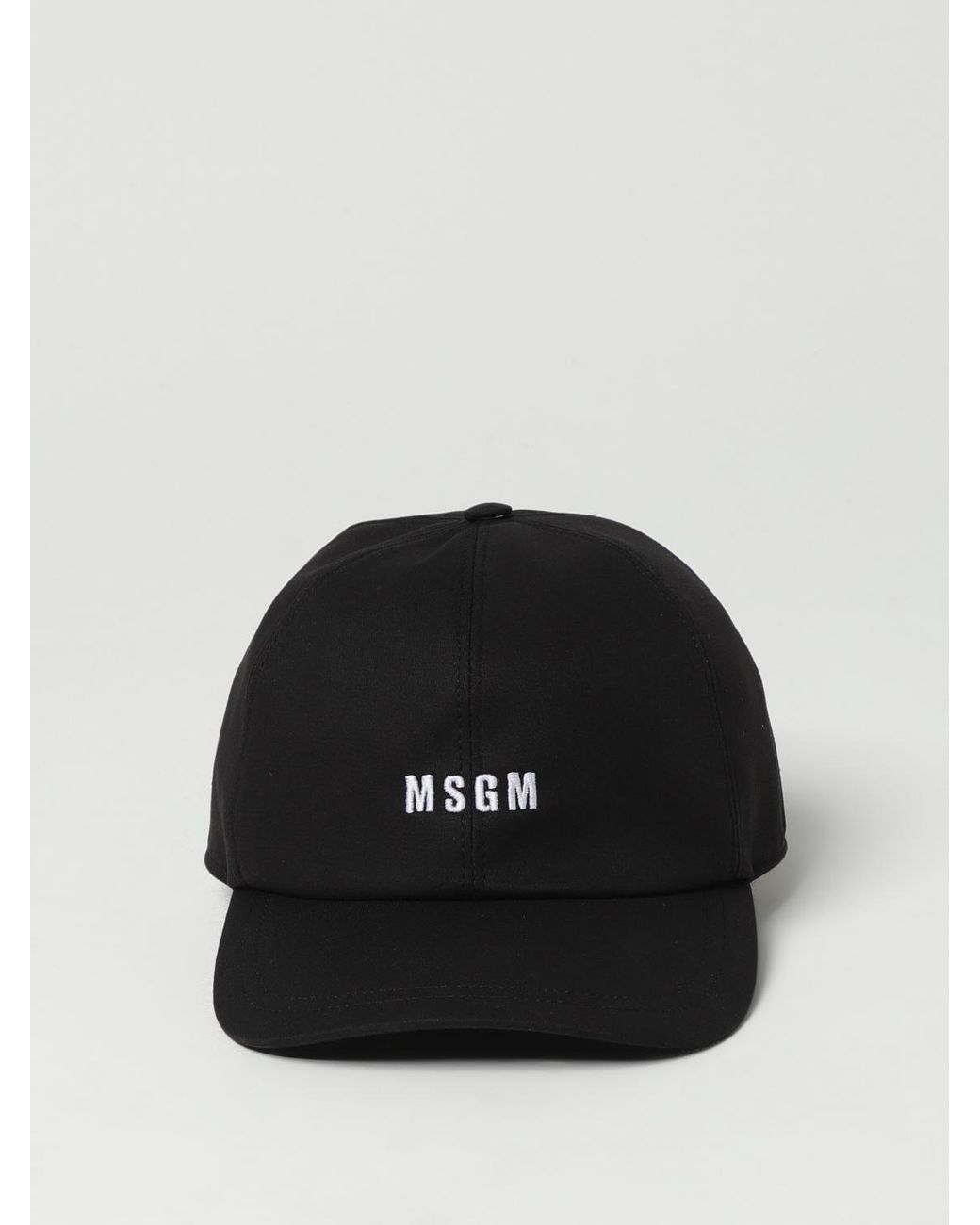 MSGM Black Logo Baseball Cap for men