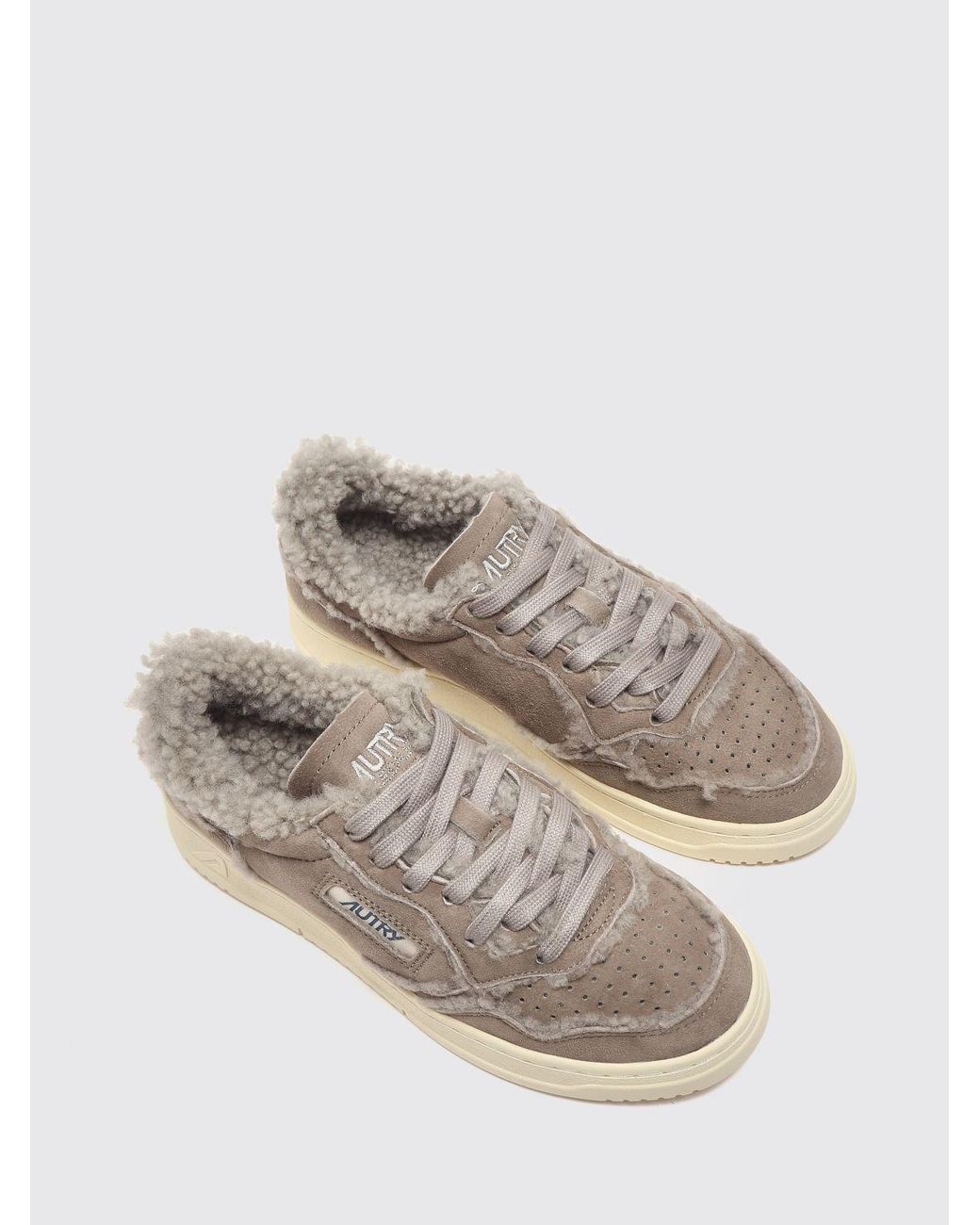 Autry Gray Medalist Low Sneakers