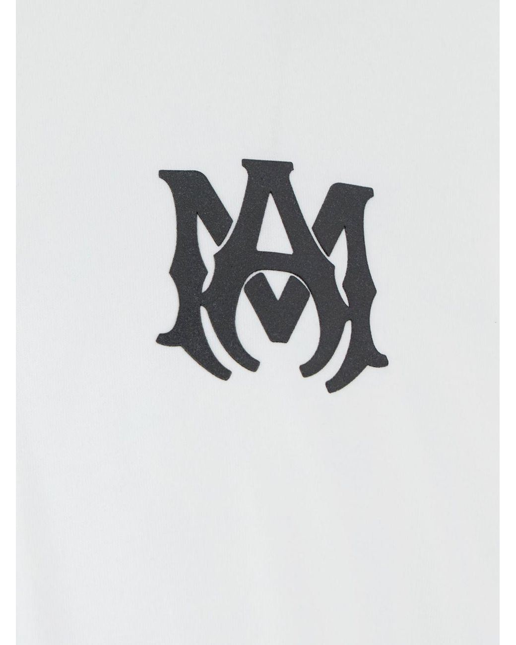 Amiri White Relaxed Fit Drop Shoulder Cotton T-Shirt With Logo for men