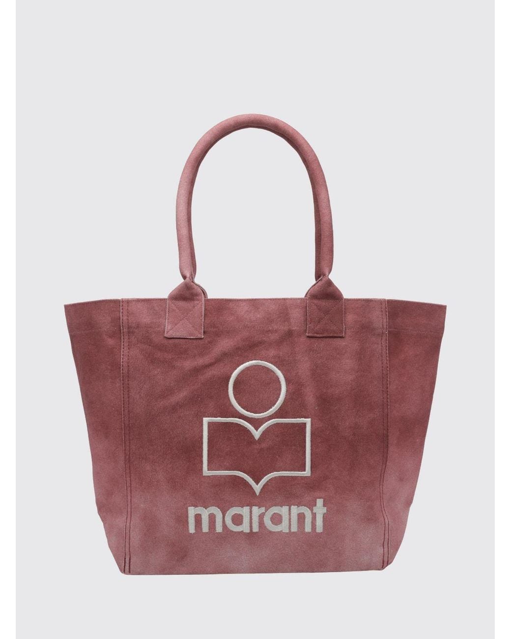 Isabel Marant Yenky Cotton Tote Bag With Contrasting Embroidered Logo